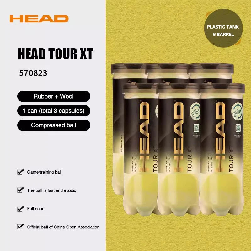 HEAD Professional TOUR XT Tennis Ball 3 Pieces Per Can