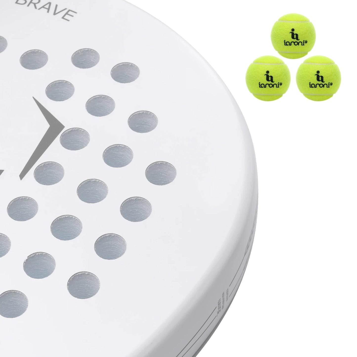 Spécifications du produit : Raquette de padel Brave – Blanche