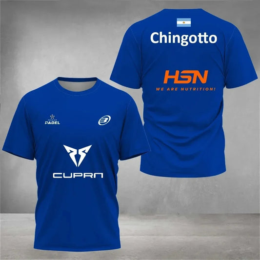 Camiseta de pádel Federico Chingotto - Azul